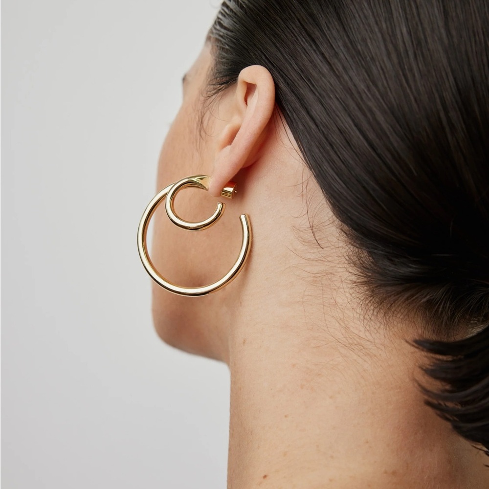 Jennifer Fisher 1.5” Double Lilly Baby Hoops